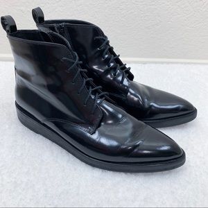 [Elena Solano] patent leather black boot size 39